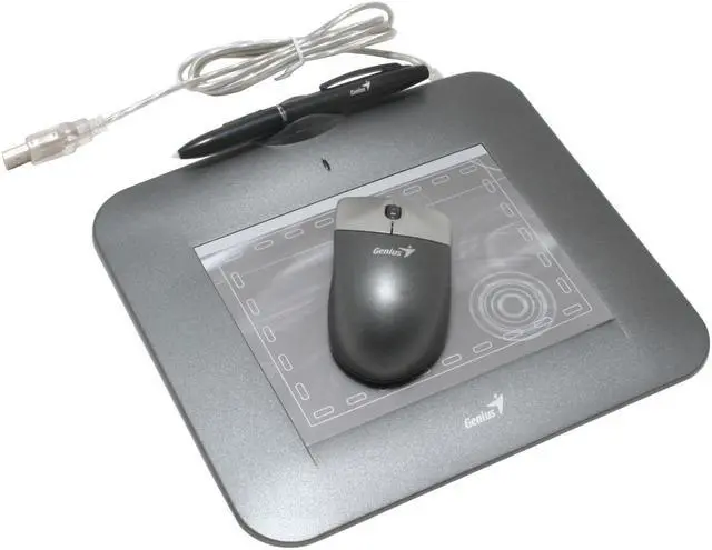 Alt view image 2 of 4 - Genius G-PEN 4500 4" x 5.5" Active Area USB Tablet with Cordless Mouse and Pen