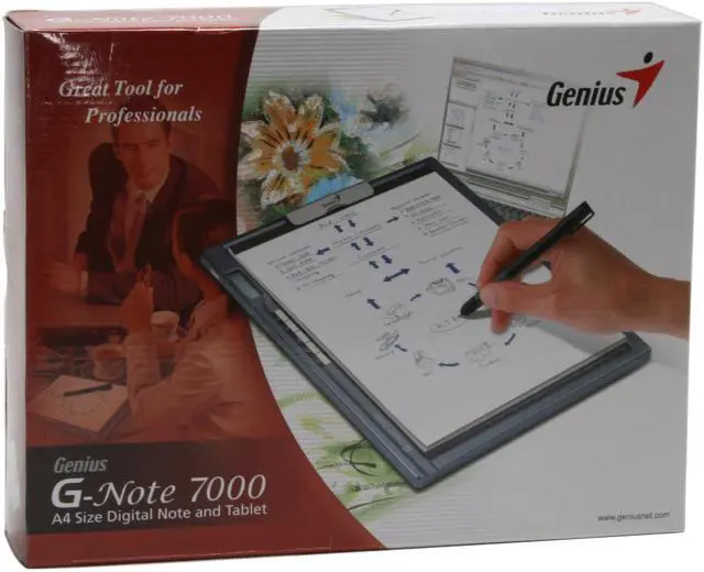 Alt view image 7 of 7 - Genius G-Note 7000 V2 8.5" x11" Active Area USB Tablet With OCR Software (A4, SD slot)