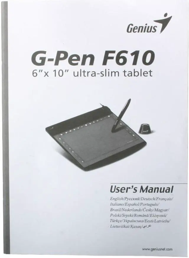 Alt view image 8 of 10 - Genius G-Pen F610 6"x10" Ultra-Slim Tablet Stylish Finish with support on Mac/Win Vista