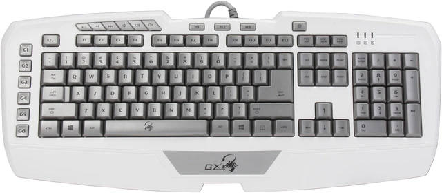 Alt view image 2 of 4 - Genius 31310062101 Imperator Pro White Edition Keyboard