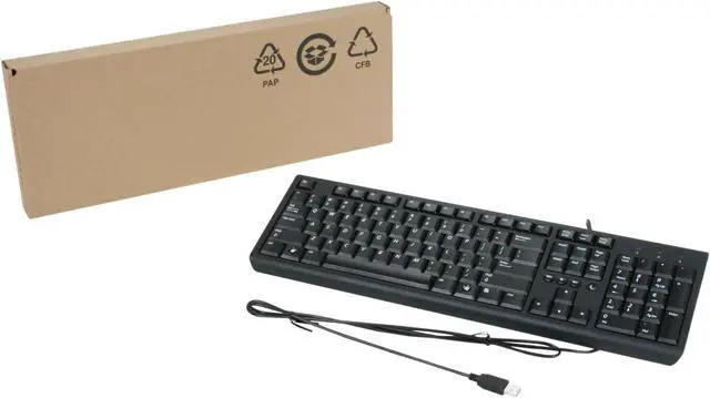 Alt view image 4 of 4 - LITE-ON SK-2085 Black 4 Function Keys USB Wired Slim Keyboard