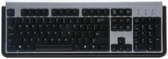 Alt view image 2 of 4 - LITE-ON SK-1788/BS Black and Gray 104 Normal Keys PS/2 Wired Standard Keyboard