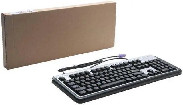 Alt view image 4 of 4 - LITE-ON SK-1788/BS Black and Gray 104 Normal Keys PS/2 Wired Standard Keyboard