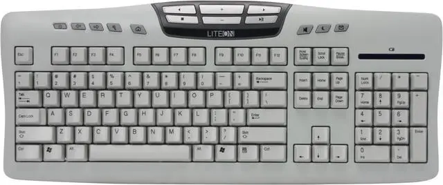 Alt view image 2 of 10 - LITE-ON SK-7360 Beige 104 Normal Keys 14 multimedia keys Function Keys RF Wireless Standard Keyboard
