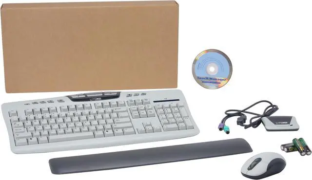 Alt view image 10 of 10 - LITE-ON SK-7360 Beige 104 Normal Keys 14 multimedia keys Function Keys RF Wireless Standard Keyboard