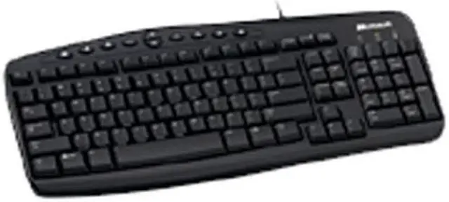 Main image of Microsoft JUB-00001 Black 103 Normal Keys 10 Function Keys PS/2 Standard Keyboard 3Packs