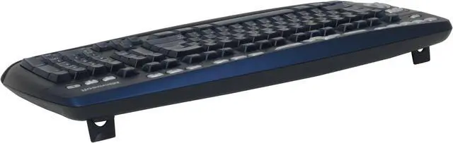 Alt view image 7 of 16 - Microsoft Optical Desktop Elite for Bluetooth M54-00013 Black/Blue 102 Normal Keys 25 Function keys + Tilt Wheel Function Keys Bluetooth Wireless Standard Keyboard and Mouse - OEM