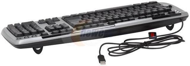 Alt view image 3 of 4 - Microsoft BX1-00005 Silver/Black 105 Normal Keys 22 + 1 Zoom Slider Function Keys USB or PS/2 Wired Standard Digital Media Pro Keyboard - OEM