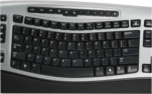 Alt view image 2 of 12 - Microsoft Wireless Laser Desktop 6000 V2 - OEM