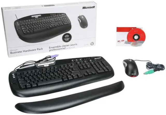 Alt view image 11 of 11 - Microsoft  Black PS/2 Wired Standard Business Hardware Pack