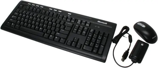 Main image of Microsoft 65X-00024 Black 104 Normal Keys 8 Function Keys Wireless Standard Optical Desktop 700 - OEM