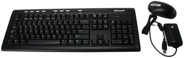 Alt view image 2 of 7 - Microsoft 65X-00024 Black 104 Normal Keys 8 Function Keys Wireless Standard Optical Desktop 700 - OEM