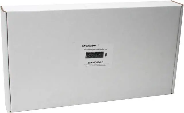 Alt view image 7 of 7 - Microsoft 65X-00024 Black 104 Normal Keys 8 Function Keys Wireless Standard Optical Desktop 700 - OEM