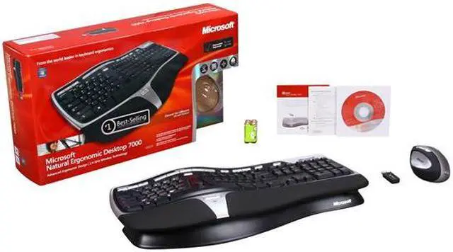 Alt view image 7 of 7 - Microsoft Natural Ergonomic Desktop 7000