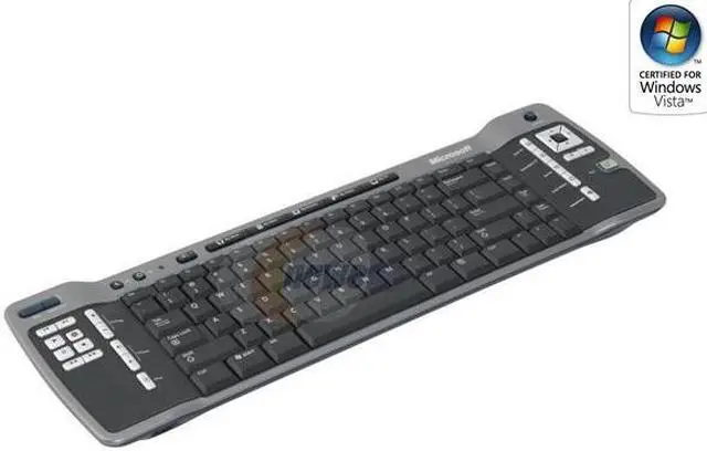 Main image of Microsoft ZV1-00004 Black 83 Normal Keys 33 Function Keys IR Wireless Mini Remote Keyboard - OEM