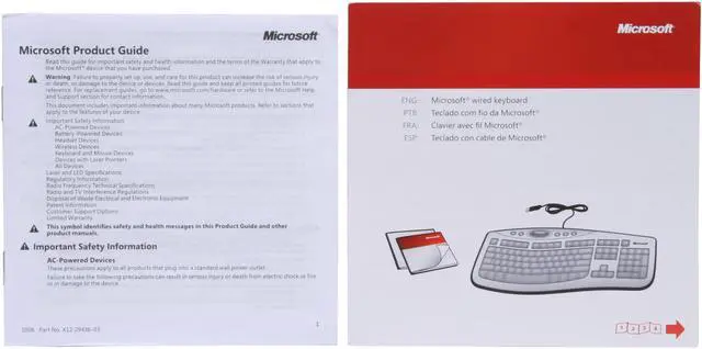 Alt view image 7 of 7 - Microsoft Comfort Curve Keyboard 2000