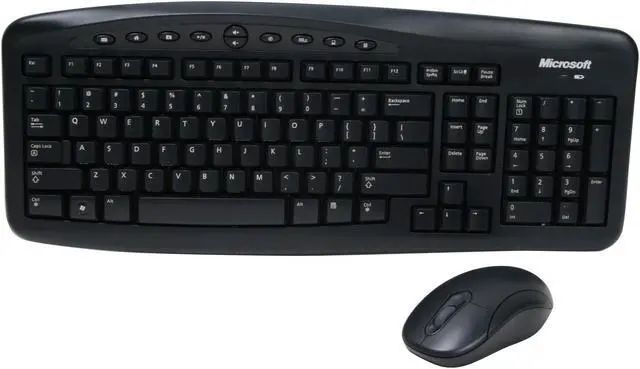 Alt view image 2 of 15 - Microsoft M7A-00001 Black 103 Normal Keys 10 Function Keys Wireless Standard Optical Desktop 700 v2