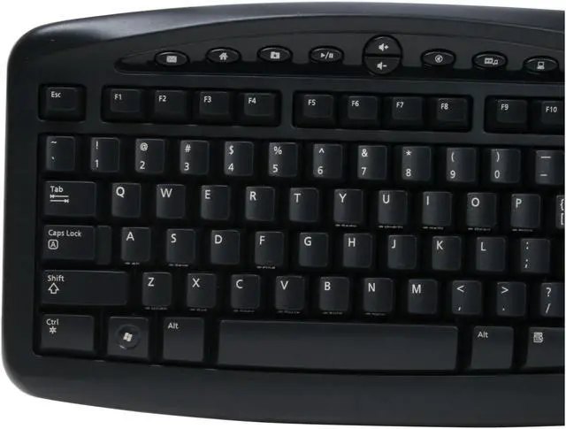 Alt view image 3 of 15 - Microsoft M7A-00001 Black 103 Normal Keys 10 Function Keys Wireless Standard Optical Desktop 700 v2