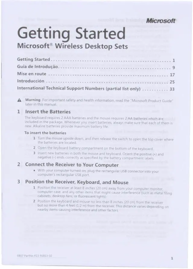 Alt view image 14 of 15 - Microsoft M7A-00001 Black 103 Normal Keys 10 Function Keys Wireless Standard Optical Desktop 700 v2