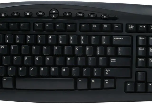 Alt view image 4 of 15 - Microsoft M7A-00001 Black 103 Normal Keys 10 Function Keys Wireless Standard Optical Desktop 700 v2