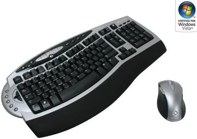 Main image of Microsoft 4GC-00002 Silver/Black 102 Normal Keys Wireless Ergonomic Laser Desktop 4000 - OEM