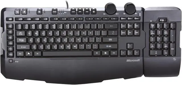 Alt view image 2 of 6 - Microsoft  SideWinder X6  Black Keyboard Win USB English