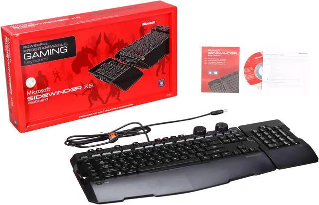 Alt view image 6 of 6 - Microsoft  SideWinder X6  Black Keyboard Win USB English