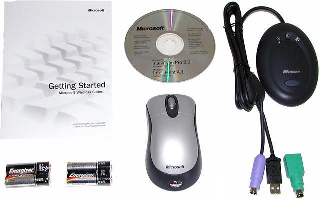 Alt view image 2 of 3 - Microsoft Wireless Basic Optical Desktop K51-00024 2-Tone 102 Normal Keys 17 Function Keys RF Wireless Ergonomic Keyboard