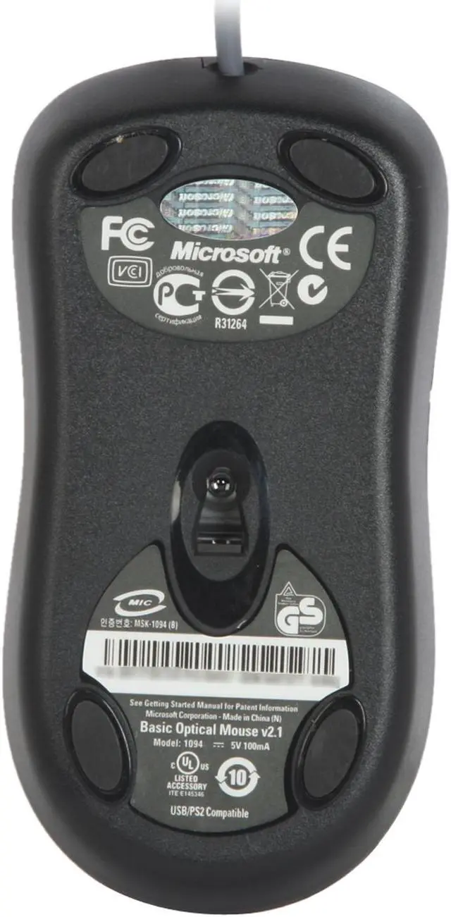 Alt view image 9 of 10 - Microsoft CA9-00001 Black 103 Normal Keys 3 Function Keys PS/2 Standard Basic Keyboard and Mouse Mouse Included - OEM