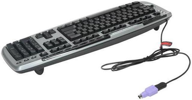 Alt view image 3 of 4 - Microsoft Digital Media Pro BX1-00005 2-Tone 105 Normal Keys 22 Function Keys + 1 Zoom Slider Function Keys USB or PS/2 Wired Standard Keyboard