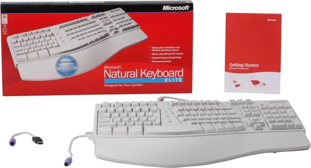 Alt view image 4 of 4 - Microsoft Natural Keyboard Elite