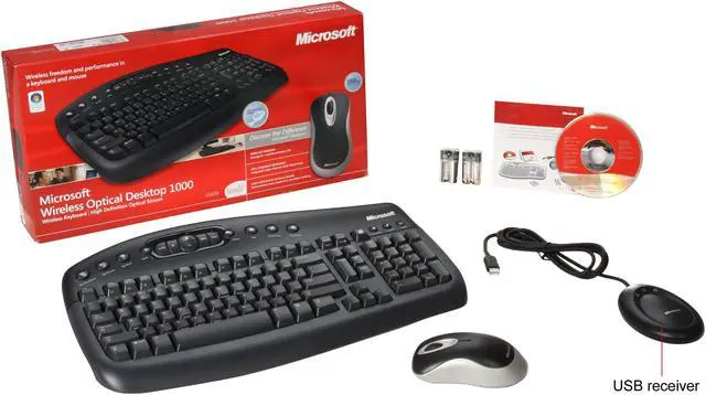 Alt view image 9 of 9 - Microsoft Wireless Optical Desktop 1000