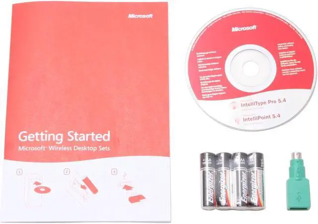 Alt view image 7 of 8 - Microsoft B7T-00001 Silver/White 102 Normal Keys 21 Function Keys PS/2 RF Wireless Ergonomics Laser Desktop 6000 Mouse Included