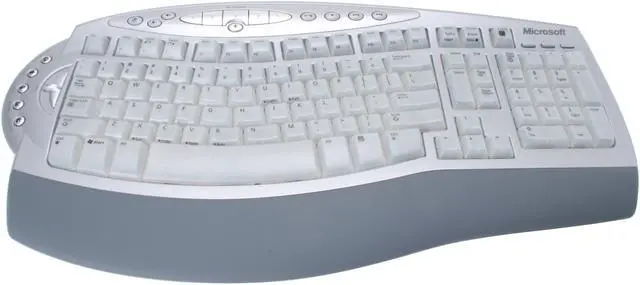Alt view image 2 of 7 - Microsoft B7T-00001 Silver/Gray 102 Normal Keys 17 Function Keys RF Wireless Ergonomic Laser Desktop 6000 - OEM