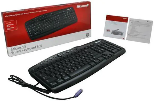 Alt view image 4 of 4 - Microsoft Wired Keyboard 500