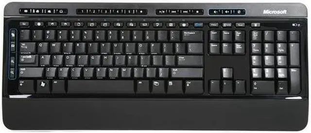 Alt view image 2 of 4 - Microsoft YMC-00001 Black USB 2.4 GHz Wireless Standard Keyboard 3000