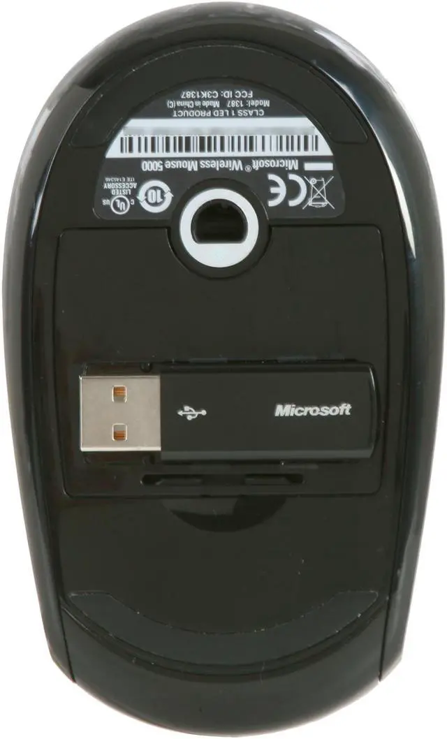 Alt view image 6 of 8 - Microsoft Wireless Comfort Desktop 5000 CSD-00001 Black 104 Normal Keys USB RF Wireless Ergonomic Keyboard & Mouse