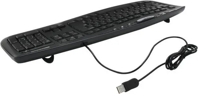 Alt view image 3 of 4 - Microsoft Comfort Curve Keyboard 2000 7FH-00001 Black USB Wired Ergonomic Keyboard
