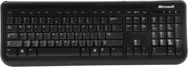 Alt view image 2 of 6 - Microsoft Desktop 400 5MH-00001 Black USB Wired Standard Keyboard