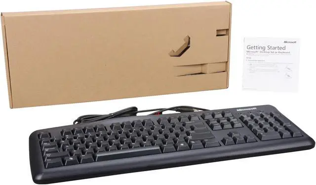 Alt view image 4 of 4 - Microsoft Keyboard 200 6JH-00001 Black USB Wired Standard Keyboard
