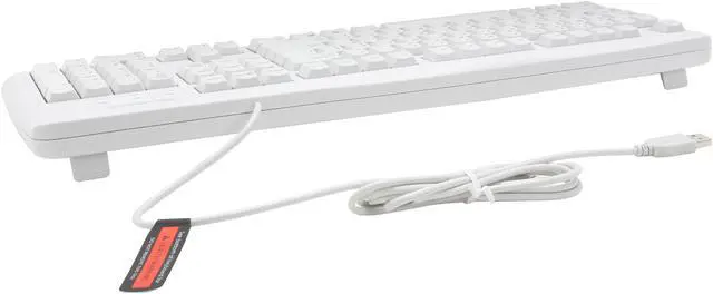 Alt view image 3 of 4 - Microsoft Keyboard 200 6JH-00026 White USB Wired Standard Keyboard