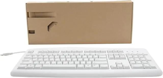 Alt view image 4 of 4 - Microsoft Keyboard 200 6JH-00026 White USB Wired Standard Keyboard