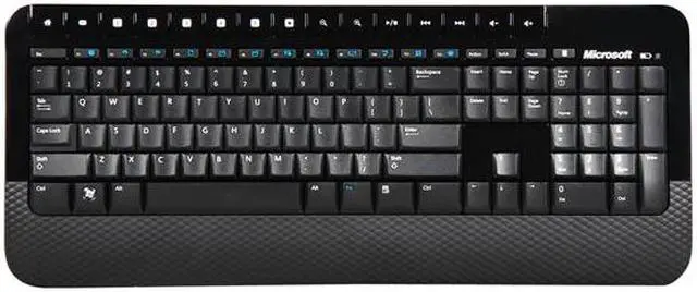 Alt view image 2 of 7 - Microsoft Wireless Desktop 2000, Black - Wireless Keyboard and Mouse Combo with Comfortable Palm Rest.