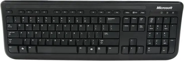 Alt view image 2 of 4 - Microsoft Keyboard 400 7YH-00001 Black USB Wired Keyboard