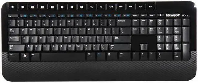 Alt view image 2 of 7 - Microsoft Wireless Desktop 2000 for Business P7K-00001 Black 104 Normal Keys USB RF Wireless Ergonomic Keyboard & Mouse