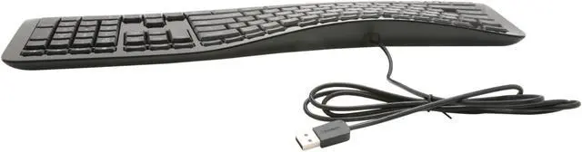 Alt view image 3 of 4 - Microsoft 3XJ-00001 Black 104 Normal Keys USB Wired Ergonomic Comfort Curve Keyboard 3000 for Business