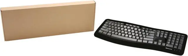 Alt view image 4 of 4 - Microsoft 3XJ-00001 Black 104 Normal Keys USB Wired Ergonomic Comfort Curve Keyboard 3000 for Business