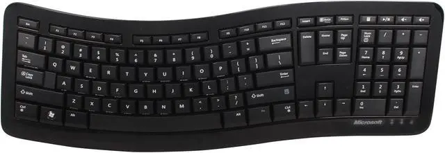 Alt view image 2 of 6 - Microsoft 7ZJ-00001 USB Wired Ergonomic Comfort Curve Desktop 3000