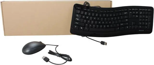 Alt view image 6 of 6 - Microsoft 7ZJ-00001 USB Wired Ergonomic Comfort Curve Desktop 3000
