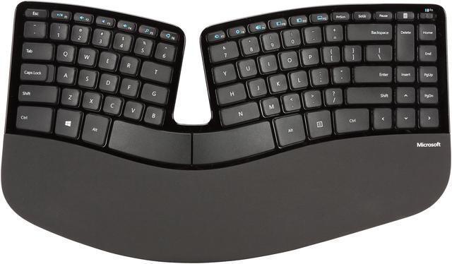 Alt view image 2 of 12 - Microsoft Sculpt Ergonomic Wireless Desktop Keyboard and Mouse - L5V-00001, Black